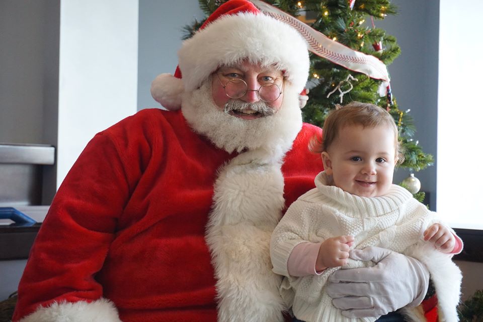Santa Earl and baby Santa Earl and baby