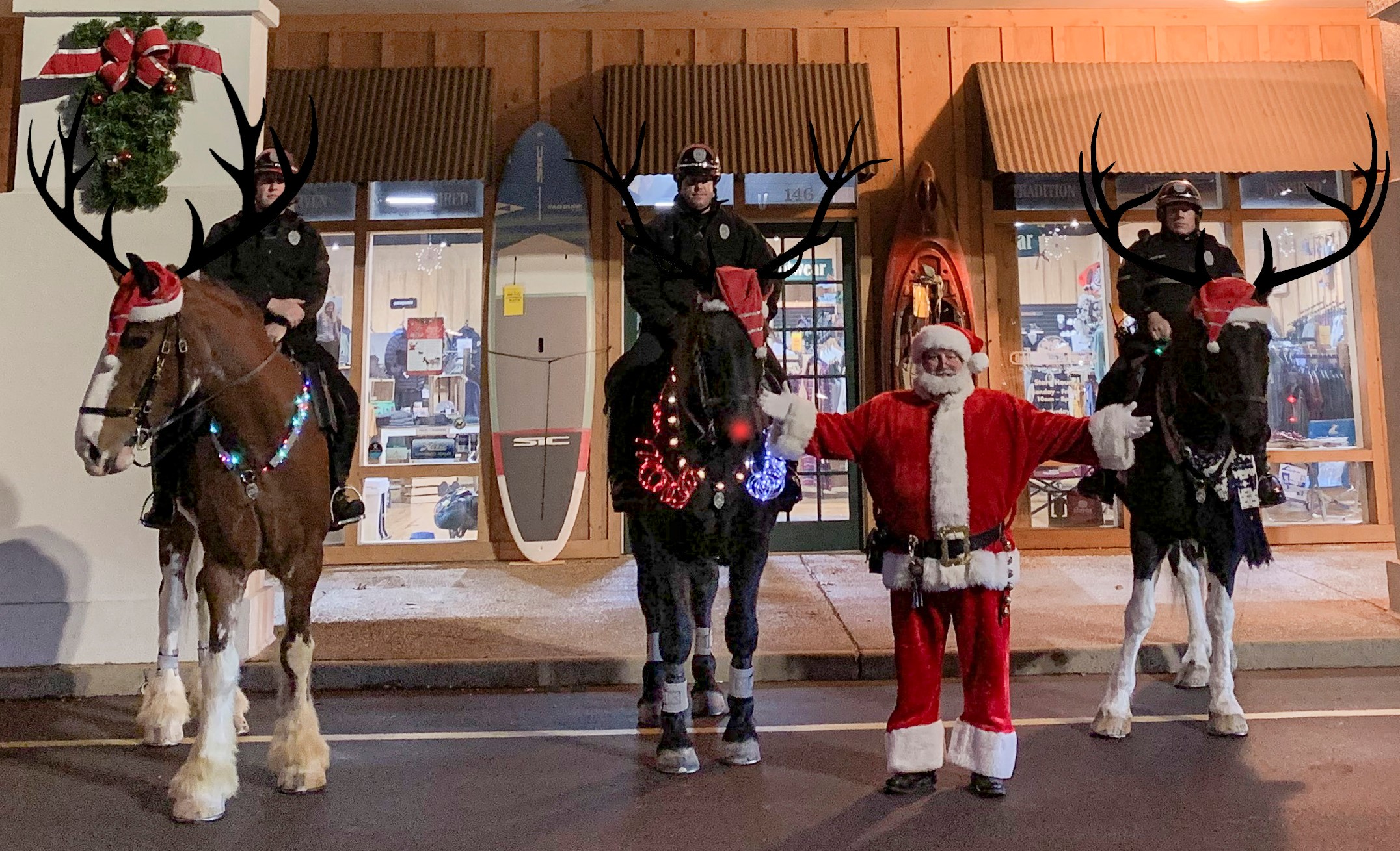 Santa and Reindeer Santa and Reindeer